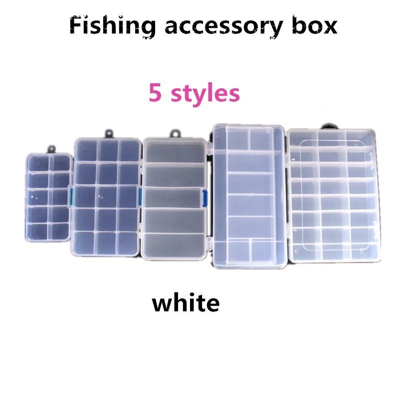 Plastic 5/10/15/24 Compartments Fishing Lure Bait Hook Tackle Storage Box Case Container