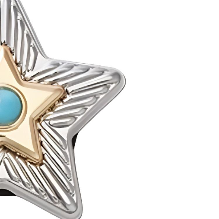 Crocs Star Badge Design Acrylic Shoe Accessories Unisex Silver