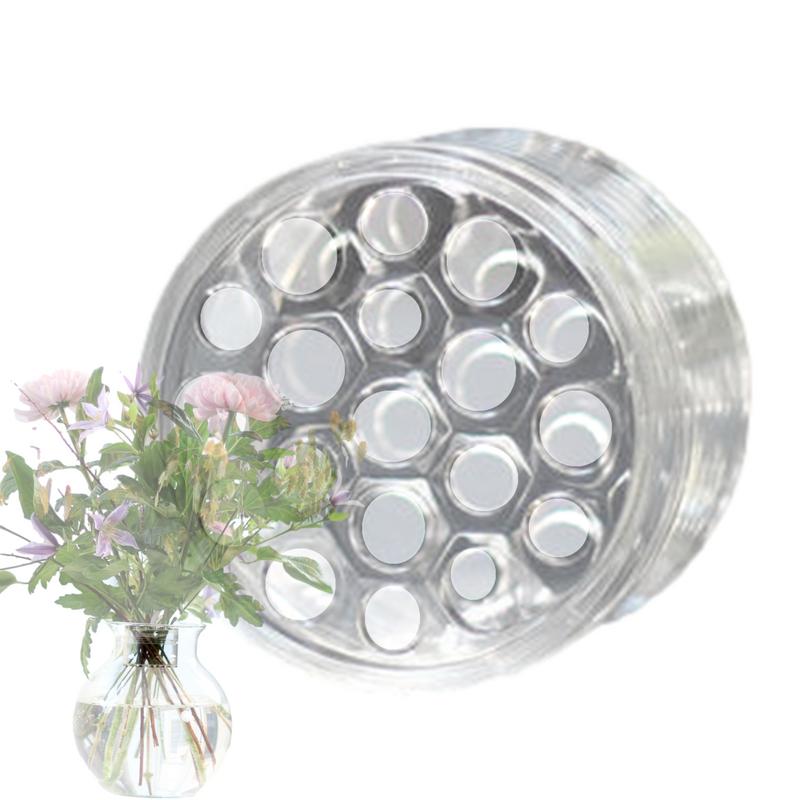 Spirálový držák na stonek ikebany pro vázy, průhledný držák na květinové aranžmá, květinový umělecký doplněk, stůl, ústřední prvek pro domácí dekoraci