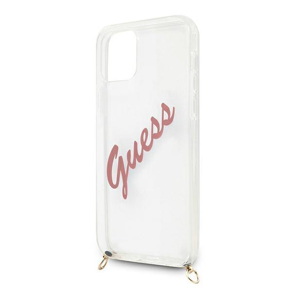 Guess Guhcp12Scrtvspi Iphone 12 Mini 5,4 Różowy/Pink Hardcase Script Vintage