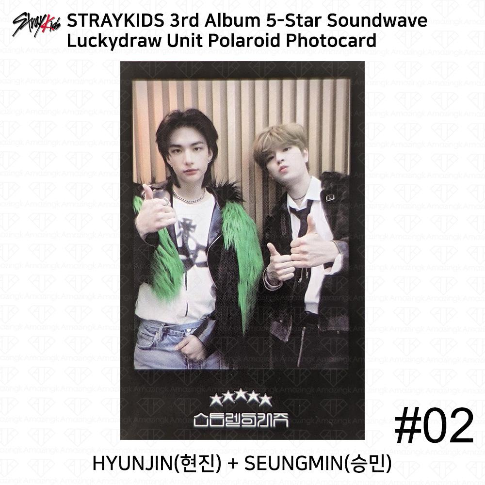 Stray Kids Al treilea mini album 5 stele Soundwave Primul Luckydraw Photocard Polaroid