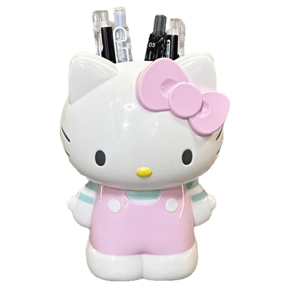 Luxury Cat Pen & Makeup Brush Holder: Sophisticated Design Desktop Ornament