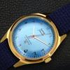 VINTAGE HMT JANATA HAND-WINDING INDIAN MENS SKY BLUE COLOR DIAL WATCH a702082-5 R208-a702082