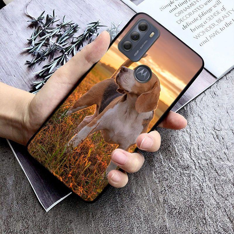 Beagle Dog Phone Case for Motorola Moto EDGE 20pro EDGE 20lite E6 E7 Cover G STYLUS GPLAY GPOWER G 5G PLUS G30 G100 Funda Coque