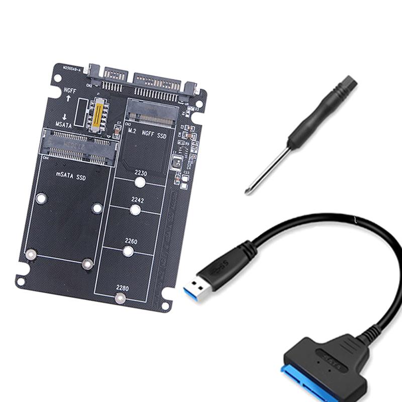 M2 Usb Adapter M.2 Ngff To Sata Adapter Msata To Usb Sata 3.0 Converter External Msata M.2 Ngff To Sata3 Usb Adapter Riser Board