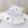 Baby Summer Thin Breathable Mesh Wide Brim Bucket Hat Cute Sun Protection Shade Cap For Boys And Girls Outdoor Travel