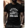 Atmungsaktives und bequemes kurzärmeliges T-Shirt Lässiger Streetwear-Stil mit Geburtstags-Kreuzfahrt-Design, perfekt für Geburtstage