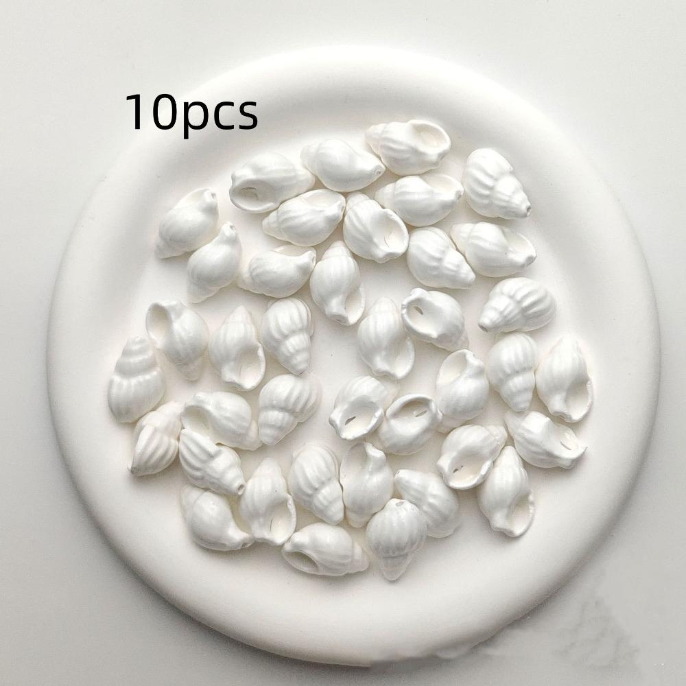 10pcs/set Colorful Conch Spacer Loose Beads Cartoon Jewelry Making Material DIY Accessories