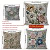 2D Floral Embroidered Pattern Pillow Covers For Sofa Pattern Cushion Cover Suitable For Sofa Bedroom Car Pillow Cover