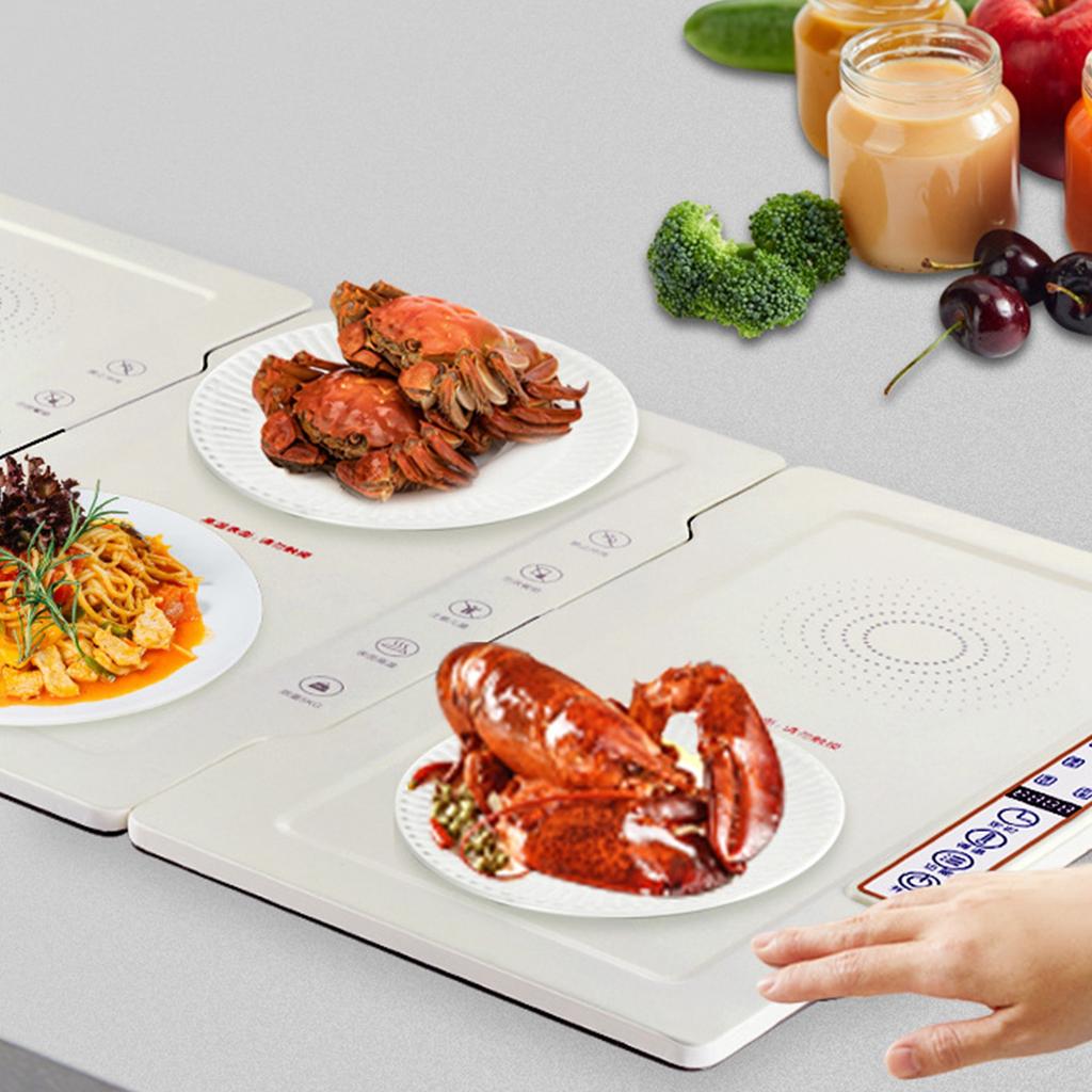 Multifunctional Food Insulation Board Household Folding Electric Heating Food Warmer Plate CN Plug