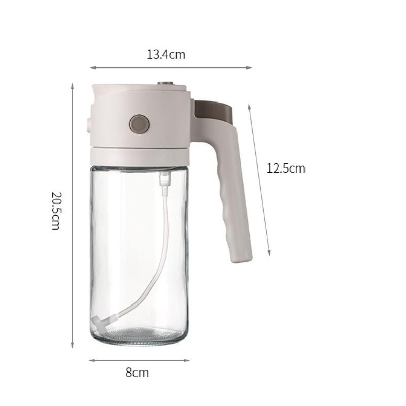 

1pcs Glass Oil Spray Bottle Kitchen Dual Use for Oil Vinegar Sauce with Spray and Pour Function Safe Material