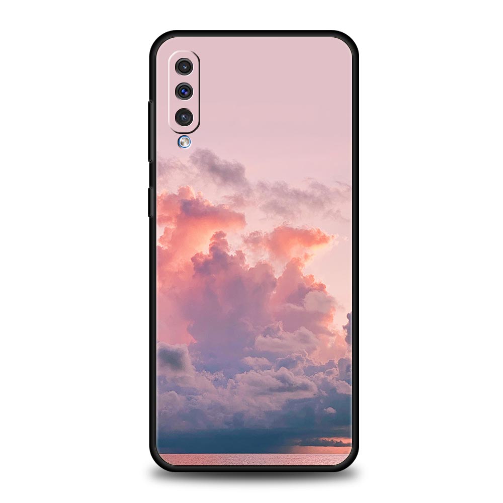 Pink Cloud Summer Sunset Glow Case For Samsung A56 A36 A26 A54 A52 A24 A14 A50 A72 A70 A06 A12 A22 A34 A42 A32 A04s A16 5G Cover