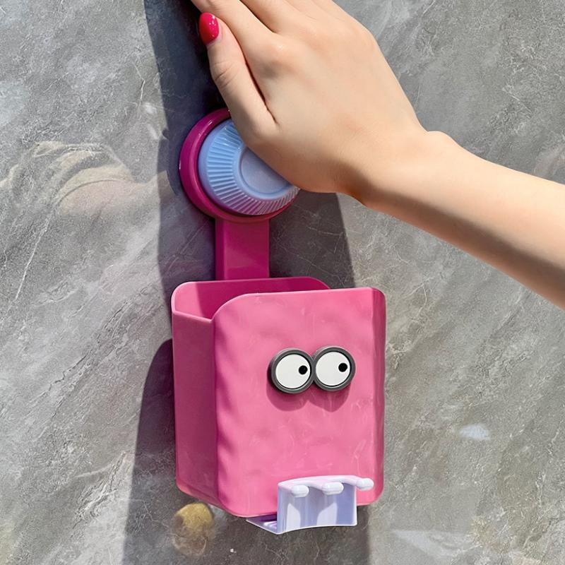 Bathroom Toothbrush Organizer Easy Installation Creative Cartoon Designs Toothbrush Holders For Household Bathroom Ornament