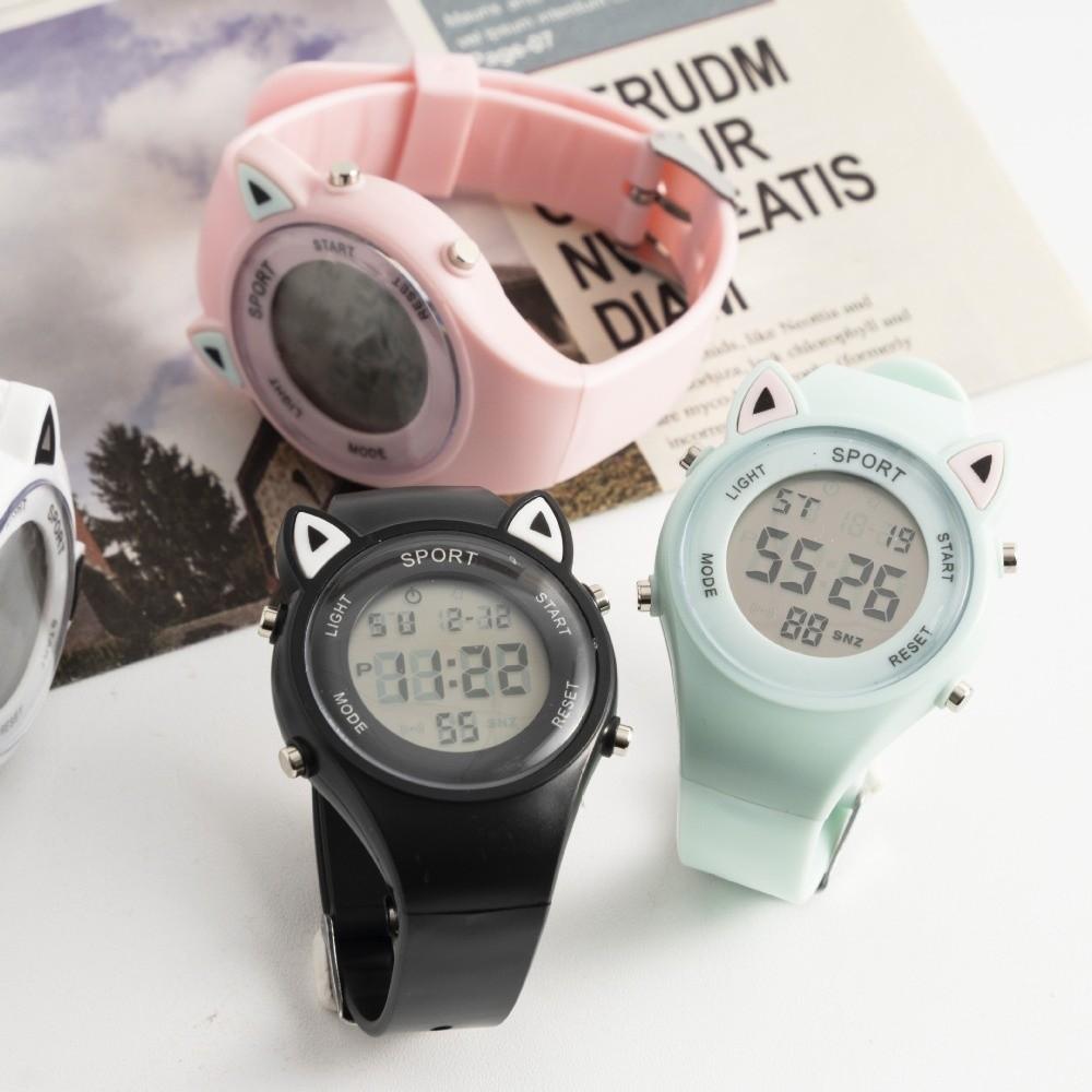 with Bracelet Digital Watch Silicone Sports Electronic Watch Fashion Kids Watch  for Students