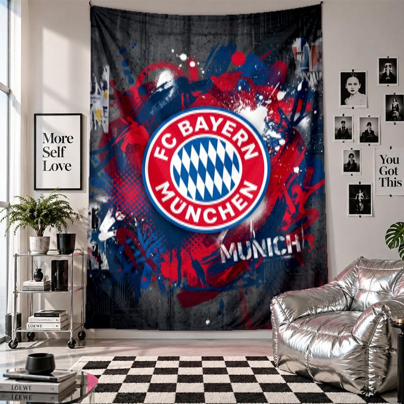 Arazzo da Parete Bayern Monaco Decorazione per la Casa Tessuto da Appendere a Parete per Camera da Letto Soggiorno Sfondo