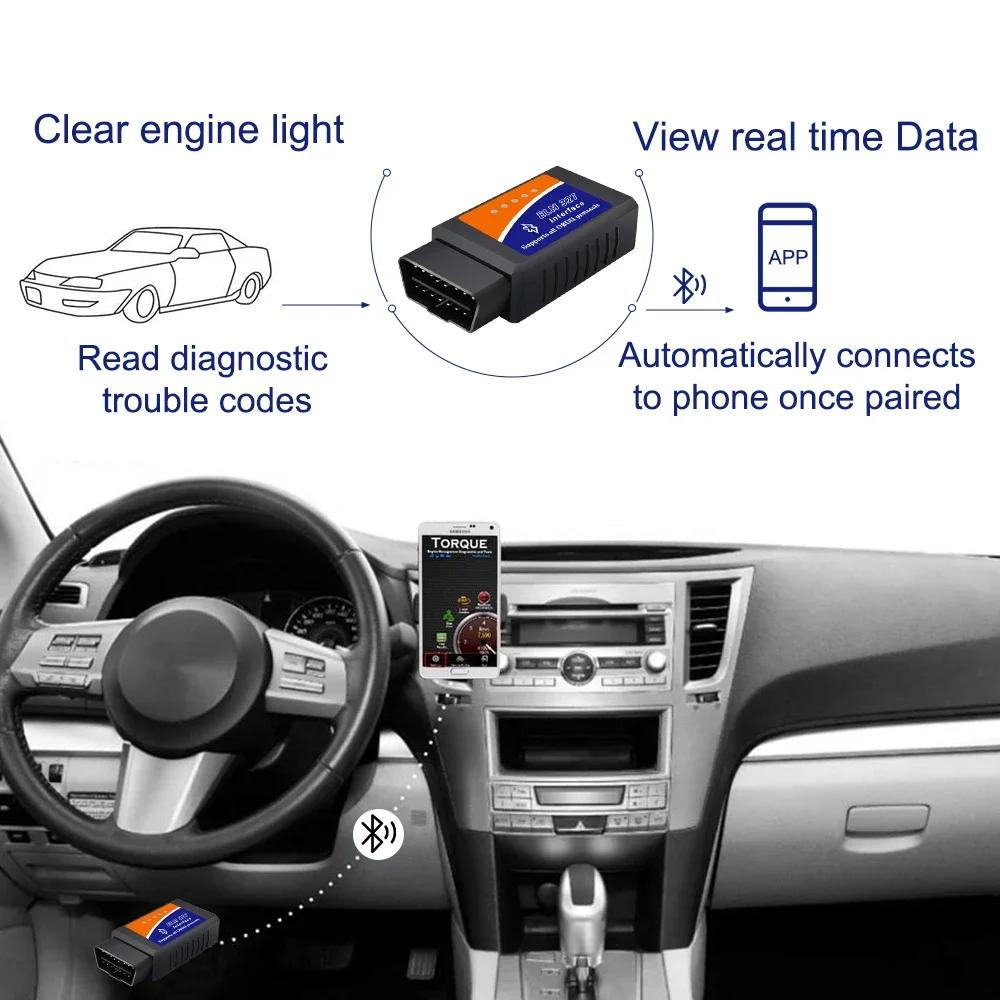 Auto Diagnose OBD2 Scanner ELM327 Detektor Code Lesegerät Werkzeug V1.5 WIFI Bluetooth OBD 2 für IOS Android Auto Scan Reparaturwerkzeuge