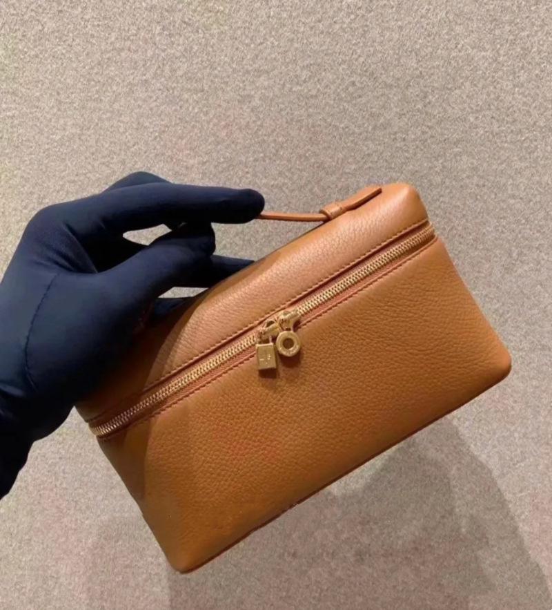 Gigi Style Genuine Leather Lunch Box Handbag - Litchi Grain Cowhide Shoulder Bag for Women