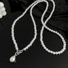 Statement Imitation Pearls Long Necklace For Women Personality Chains Big Pendant Collares Jewelry Gifts