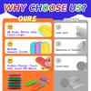 18Pcs/Set Sensory Magnet Toy Silicone Magnetic Slider for Autism Anxiety Stress Relief Toy