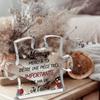 Mother's Day Decoration - Elegant Acrylic Mother's Plaque with French Words (Mom, Thank You for Being So Important in My Life - I Love You), Heart Cu