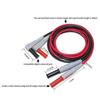 P1033 Multimeter Test Leads, 4mm Banana Plug Test Leads, 1m Test Leads