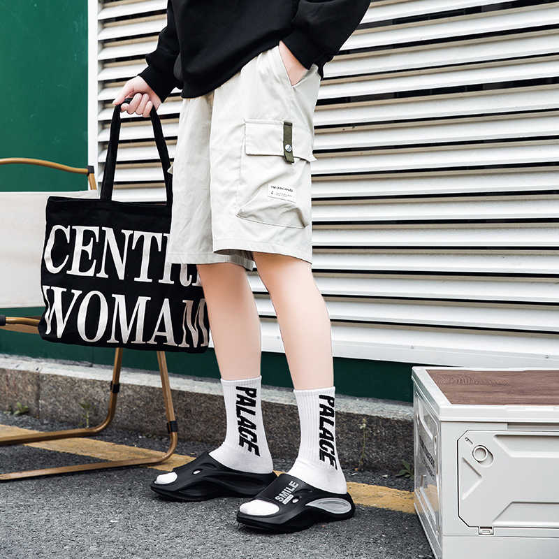 Fashion Sumer Light Weight Big Size Men's Slippers Black White Sneakers Shoes Rubber Sandals Man Sports On Sale Classic