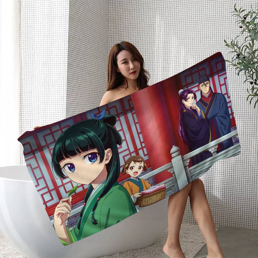 Popular Anime The Apothecary Diaries Beach Towel Bath Towels For Girl Microfiber Quick Dry Sand Free Beach Spa Gym Pool