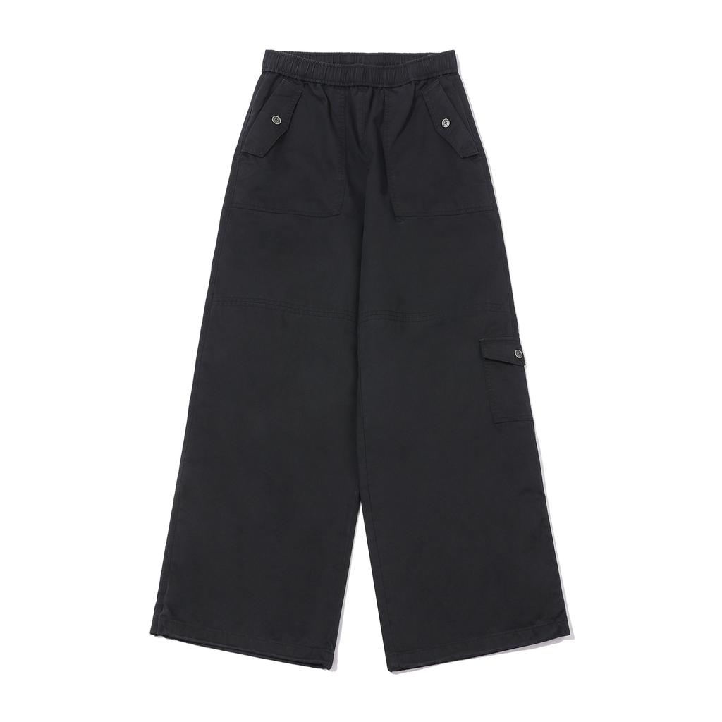 INTERCREW Women'S All-Elastic Wide Pants Black Ita3Pl52Abk