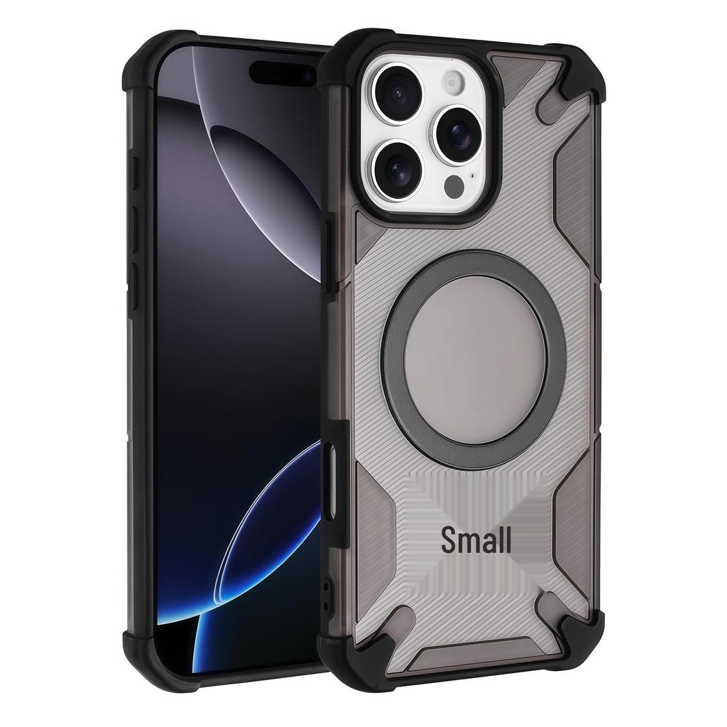 Magnetic Anti-Drop Rotating Stand Case for Apple 17 Pro Max/16 Pro, Protective Airbag Design for iPhone 15/14