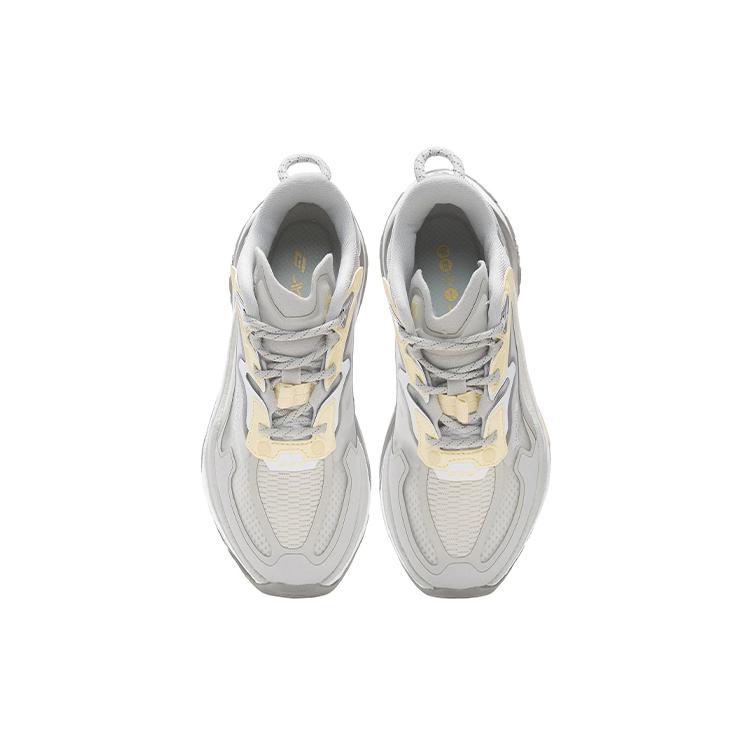 New LiNing Exceed Infinity Casual Shoes Women's Low Top Bud Yellow Gray/Antique White AZGS054-2