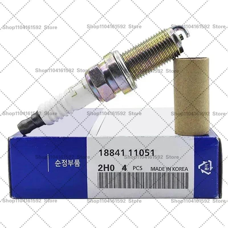 4/6PCS Spark Plug 18841-11051 LFR5A-11 for Hyundai SANTA FÉ II 2.4L G4KE Kia CADENZA SHUMA Coupe SORENTO G4JS G4KD G4KJ 2.0L