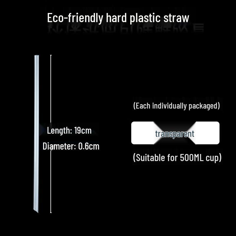 

Yu Duo Disposable Transparent Plastic Drinking Straws