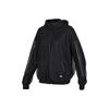 Windbreaker Hooded Casual Sports Jacket Women Outerwear Black FK3522