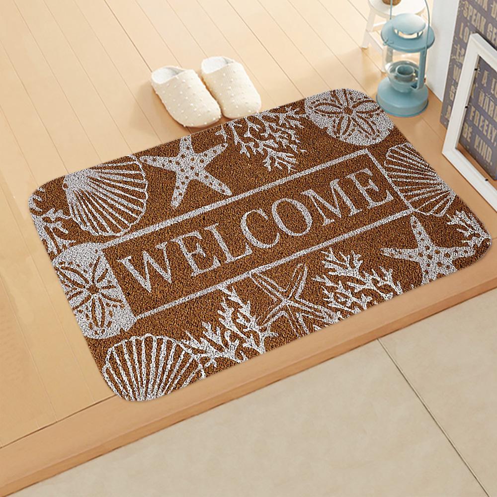 Cross-Border Welcome Letter Mat: Entryway, Kitchen, Absorbent Floor Mat