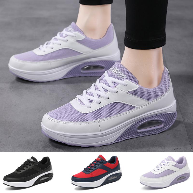 Buy Women Air Cushion Sneakers Height Increasing Shake Shoes Flatform