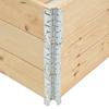 Raised Beds 3 pcs 50x100 cm Solid Pine Wood