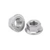 304 Stainless Steel Serrated Hex Lock Nut with Reverse Thread 