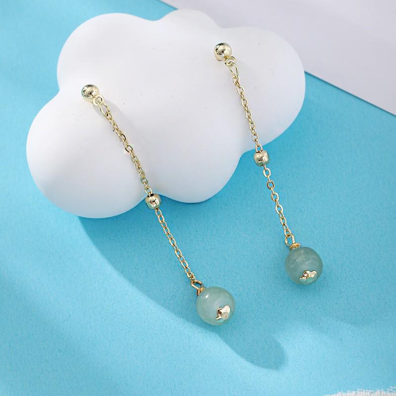 Boucles d'oreilles gland perle en forme d'éventail:  Pendentif Boucle de Paix Style Chinois Rétro pour Costumes Hanfu