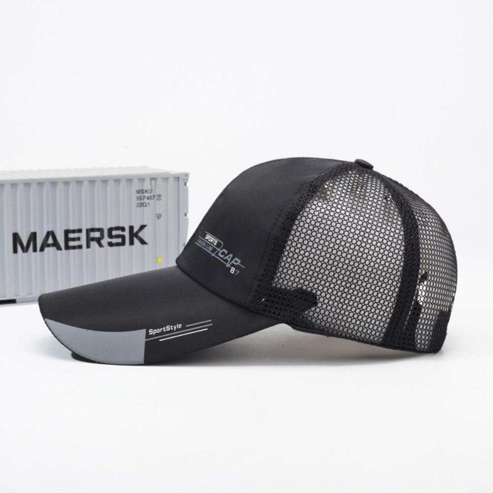 Wide Brim Mesh Baseball Cap Breathable Hip Hop Hats Unisex Sun Visor Hat  Summer