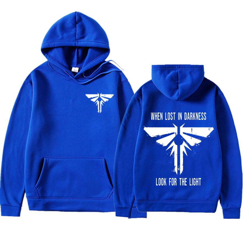 The Last of Us Bluzy Harajuku Hipster Gdy Zgubisz się w Ciemności Szukaj Światła Bluza z Piorunem Męskie Damskie Bluzy