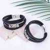 Men's Multi-layer Woven Leather Rope Bracelet: European-American Hip-Hop Punk Style