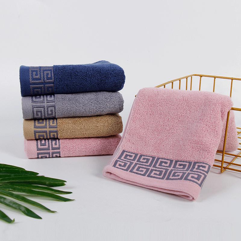 

Плотные впитывающие жаккардовые полотенца для ванной и лица для домашнего использования - идеально подходят для подарков 74*34 Towel 110g розовый