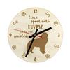 Kuvasz - Clock with Dog, Wooden Clock with Engraving, Personalised Clock by