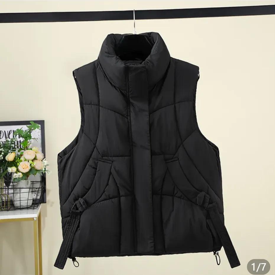 Women’s Puffer Vest Jackets Sleeveless Padded Gilet Coat Trendy Full Zip Outerwear Jackets Sleeveless Padded Jackets Outerwear