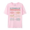 6 Stages Of Debugging Christian Tshirt Men Mens TShirts Graphic T Shirts Breathable Streetwear Camiseta