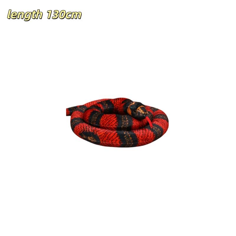Simulated Snake Plush Toys Rattlesnake Python Green Snake Stuffed Doll Fun Prank Toys Collection Home Decor Toys Birthday Gifts