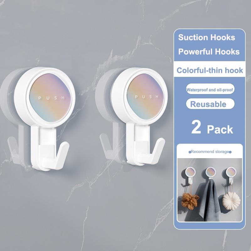 Suction Hooks Powerful Suction Cup Hooks Vacuum Suction Holder Heavy Duty Shower Glass Window Hanger Waterproof Suction Hanger