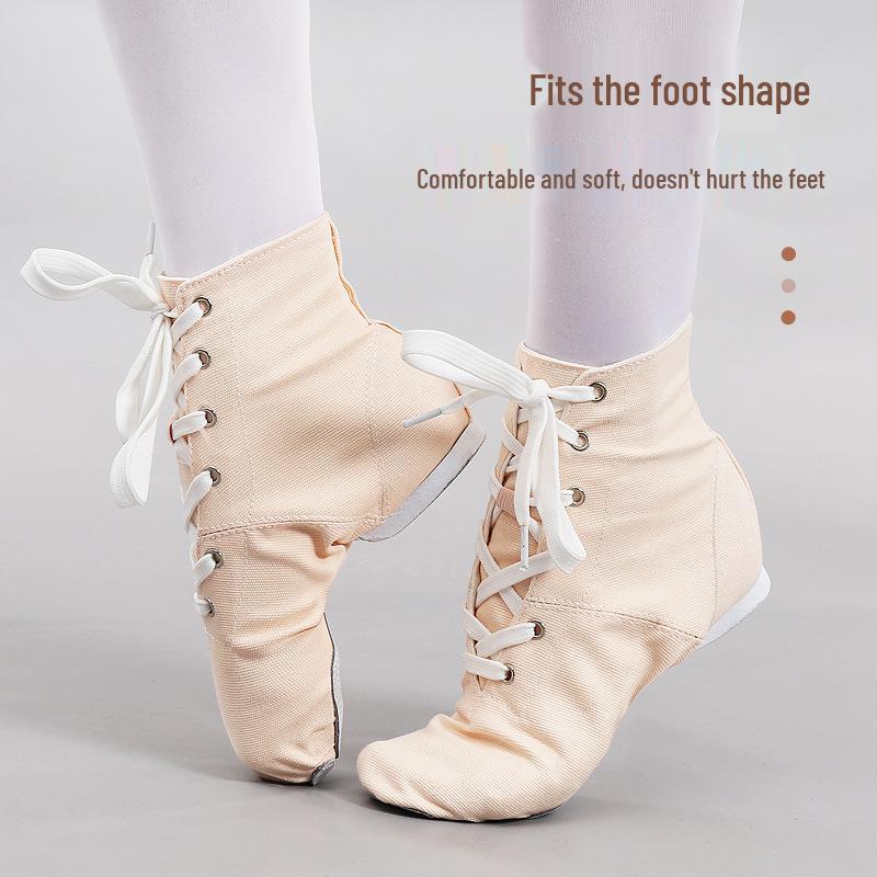 High Top Canvas Jazz & Ballet Dance Shoes for Adults & Children