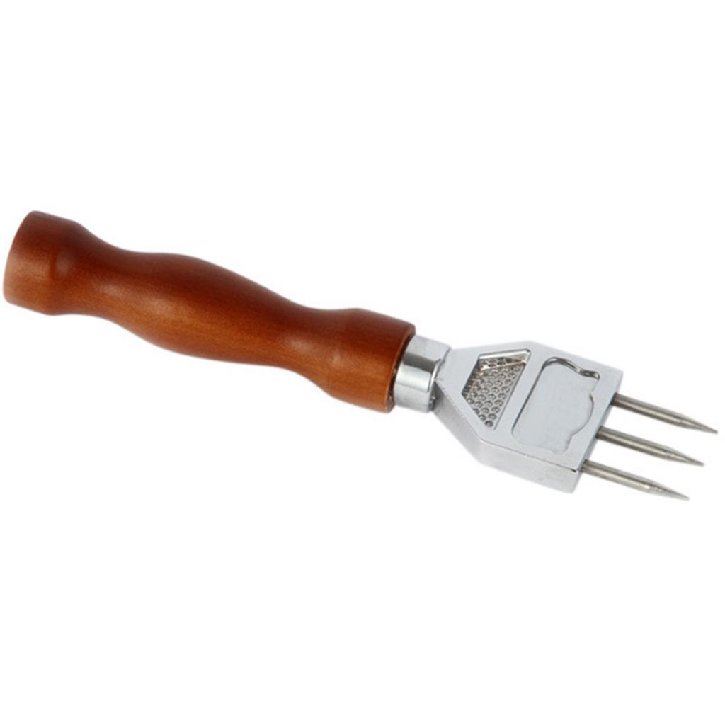 ABUL-2X Ice Pick - Sturdy Ice Chipper With Solid Wood Handle,Three Pronged Ice Crusher For Cocktail Bartender