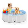 Kinderbecken, Haustierbecken, Hundepool, 120 cm Durchmesser x 30 cm Höhe, keine aufblasung erforderlich, faltbar zur Aufbewahrung, für Garten, Zuhause, Innenbereich oder Außenbereich